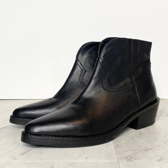 Vintage Foundry Co. Arielle Black Leather Boot 6 - Picture 1 of 13